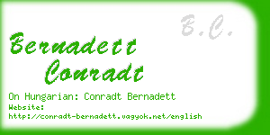 bernadett conradt business card